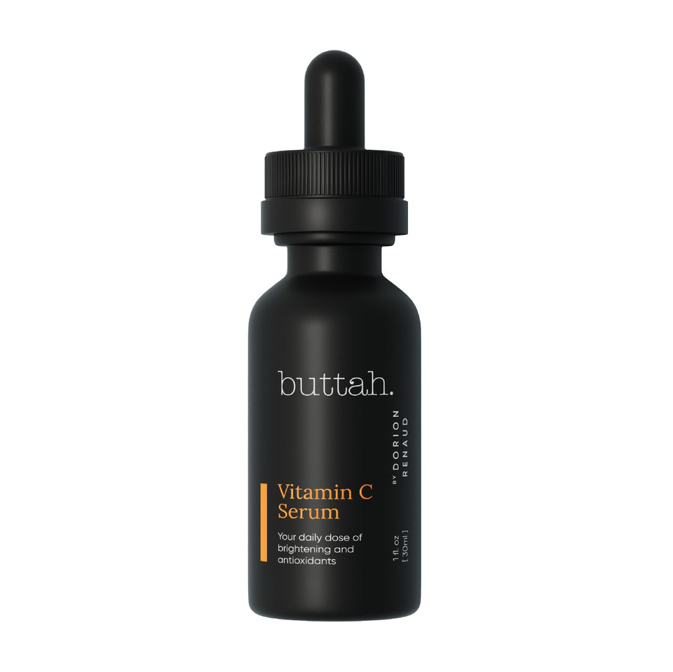 Buttah Skin Vitamin C Serum 1 Fl Oz E 30Ml - For Face - Vitamin E - Ferulic Acid - Green Tea