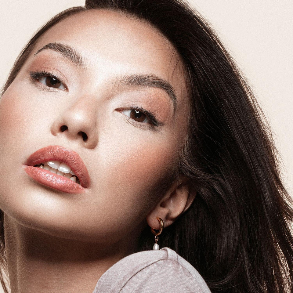 INGLOT 31T - Synthetic slanted brush for precise application of eyeliner and brow products