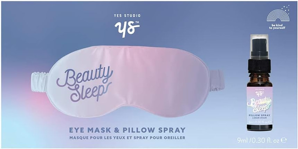Yes Studio Beauty Sleep Eye Mask and Lavender Pillow Spray Gift Set
