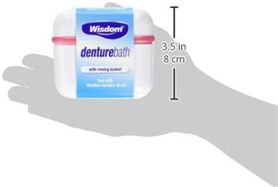 Wisdom Denture Bath With Rinsing Basket ( Pack of 1)