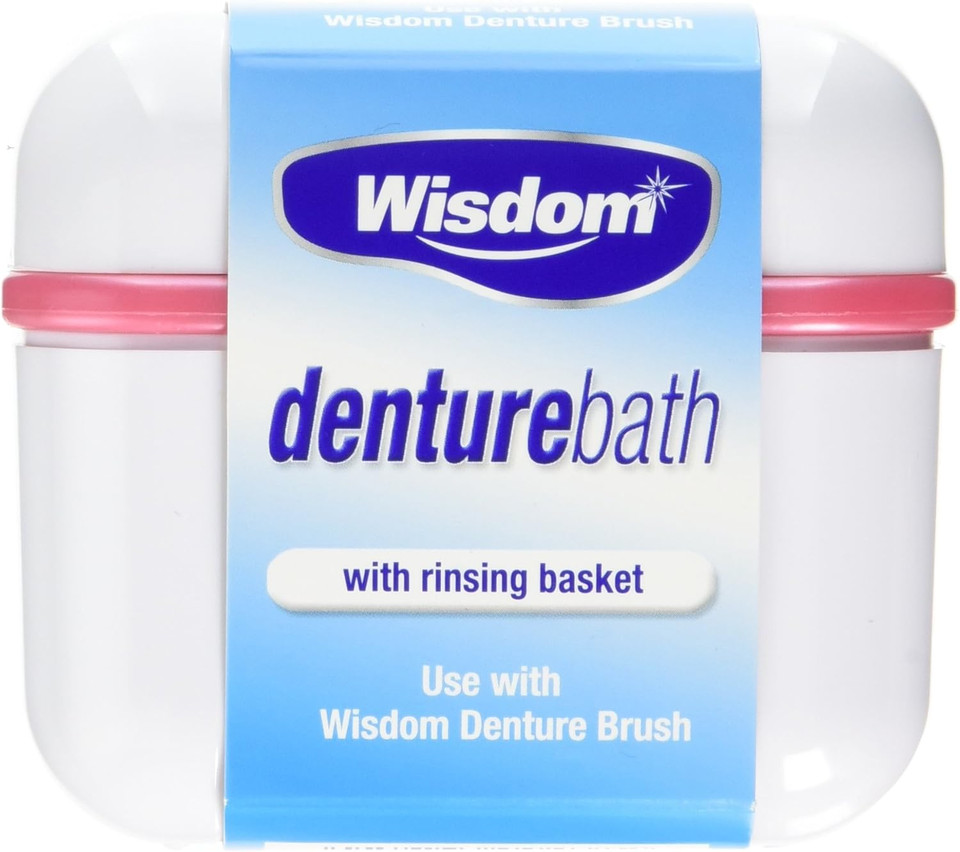 Wisdom Denture Bath With Rinsing Basket ( Pack of 1)