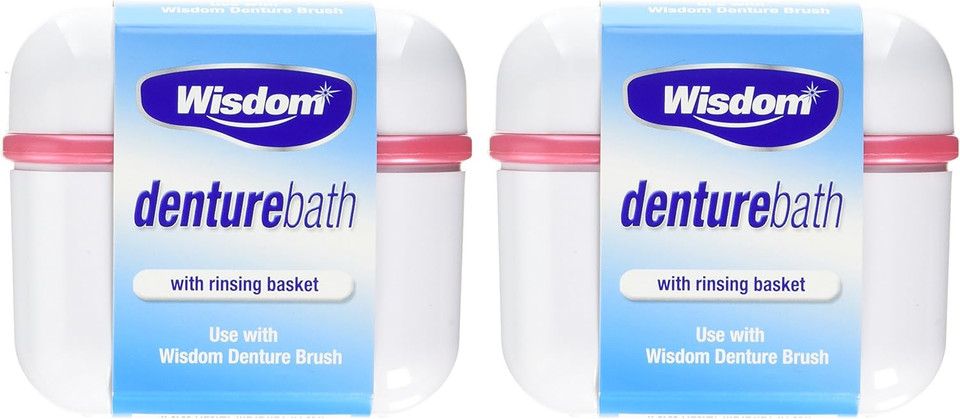 Wisdom Brace and Denture Bath, Pack of 2