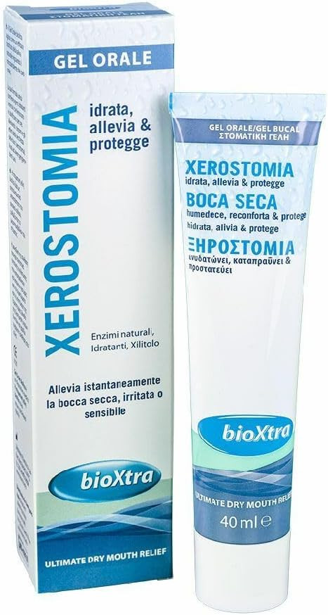 Bioxtra Dry Mouth Oral Gel 40g, 3 Packs, Unflavoured, Alcohol Free, Oral Care Gel