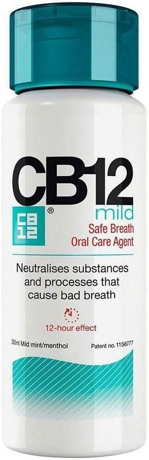 CB12 Mild Mint Menthol Mouthwash (250ml) - Pack of 2
