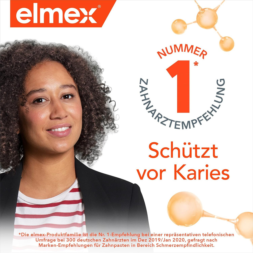 elmex Mouthwash Caries Protection 400 ml - Antibacterial Teeth Cleaning Without Alcohol Effectively Protects Against Caries - for Daily Use with Dual Active Calcium Fluoride Protective Shield