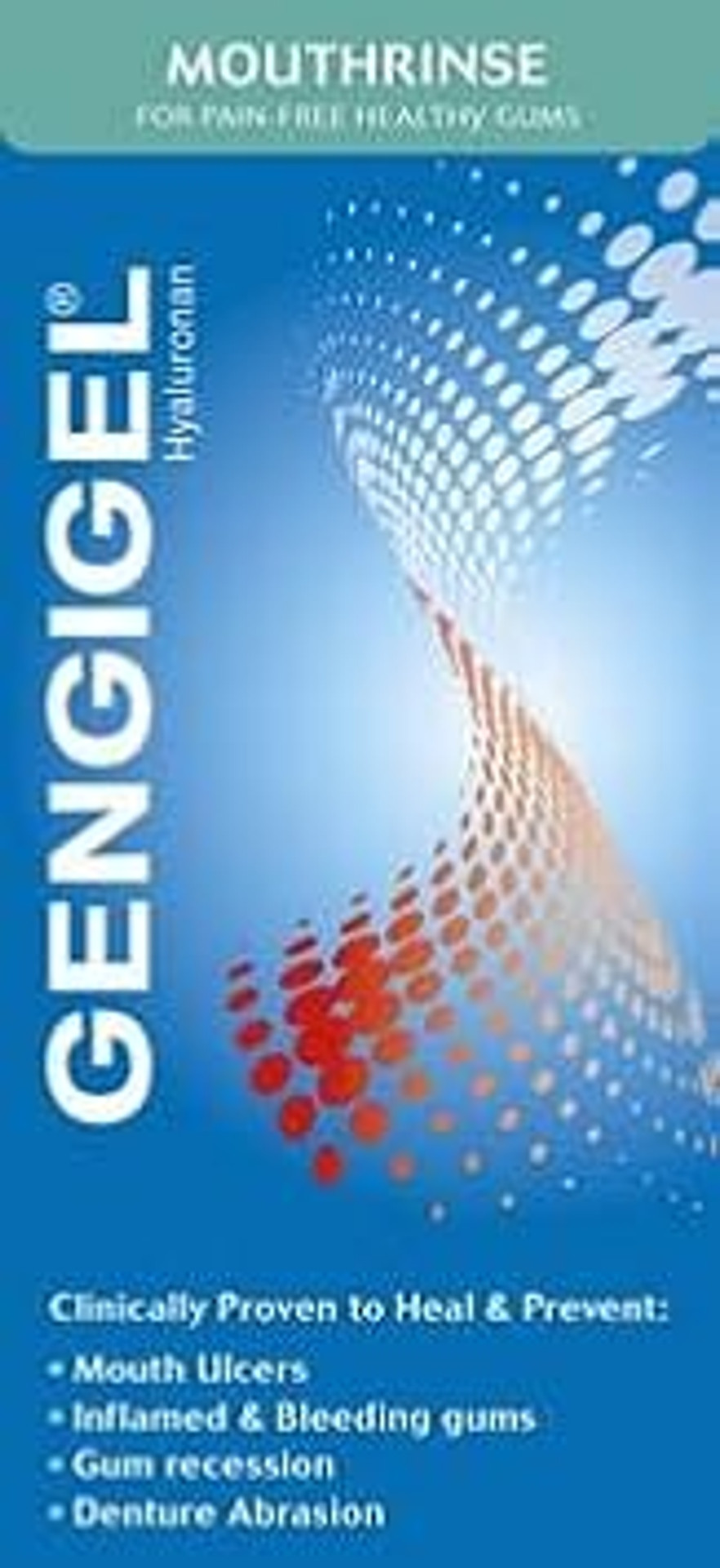 Gengigel Mouthwash 150ml - Natural, Soothing, Repairs Gums, Dry Mouth, Gingivitis - Unflavored