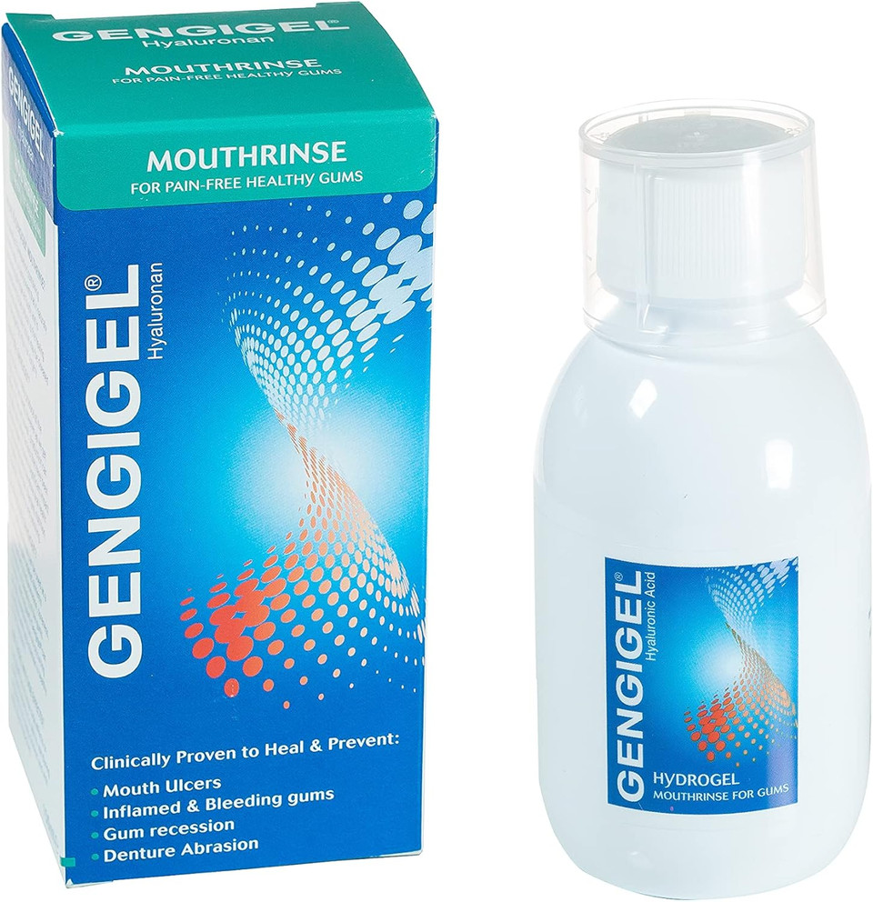 Gengigel Mouthwash 150ml - Natural, Soothing, Repairs Gums, Dry Mouth, Gingivitis - Unflavored
