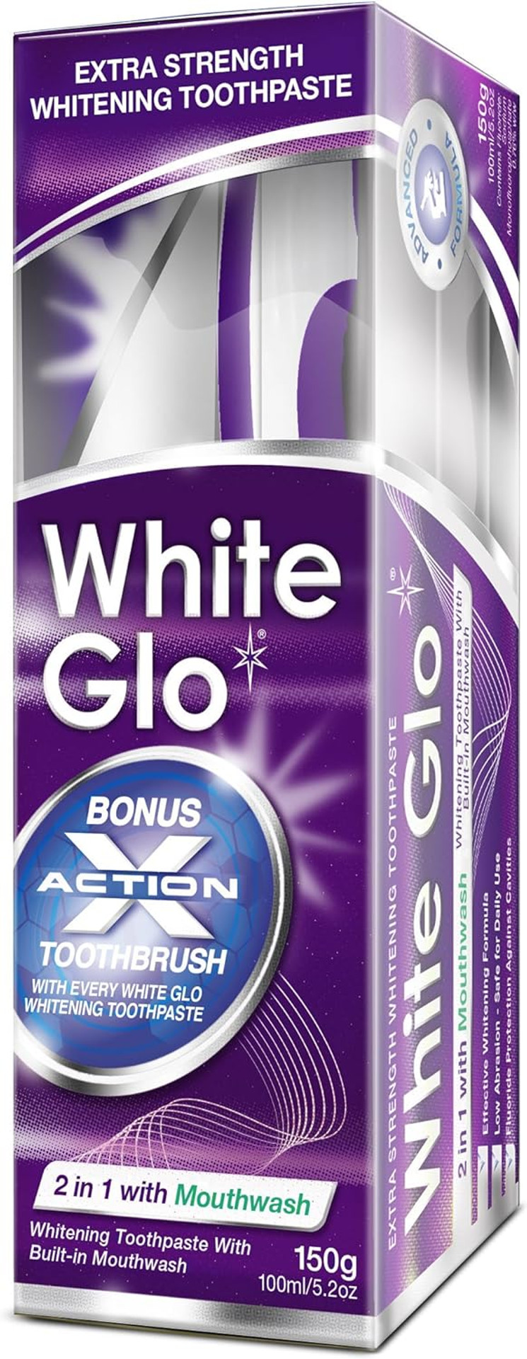 White Glo - 2in1 Mouthwash Formula Toothpaste 150g