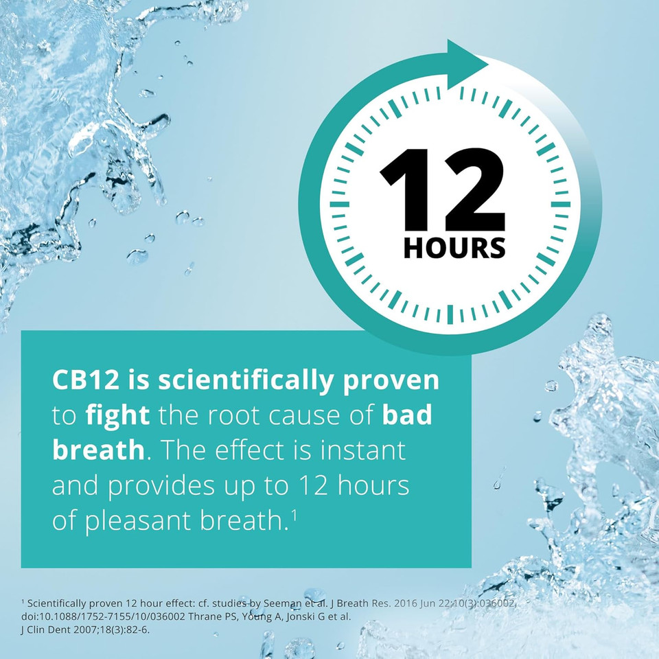 CB12 Mild Mint Safe Breath Oral Care Agent, 250 ml (Pack of 3)