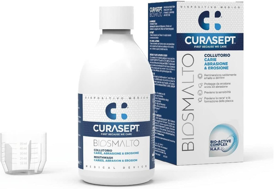 Curasept Biosmalto Collutorio Unisex Adult 300ml Caries Protection Abrasion & Erosion Prevention