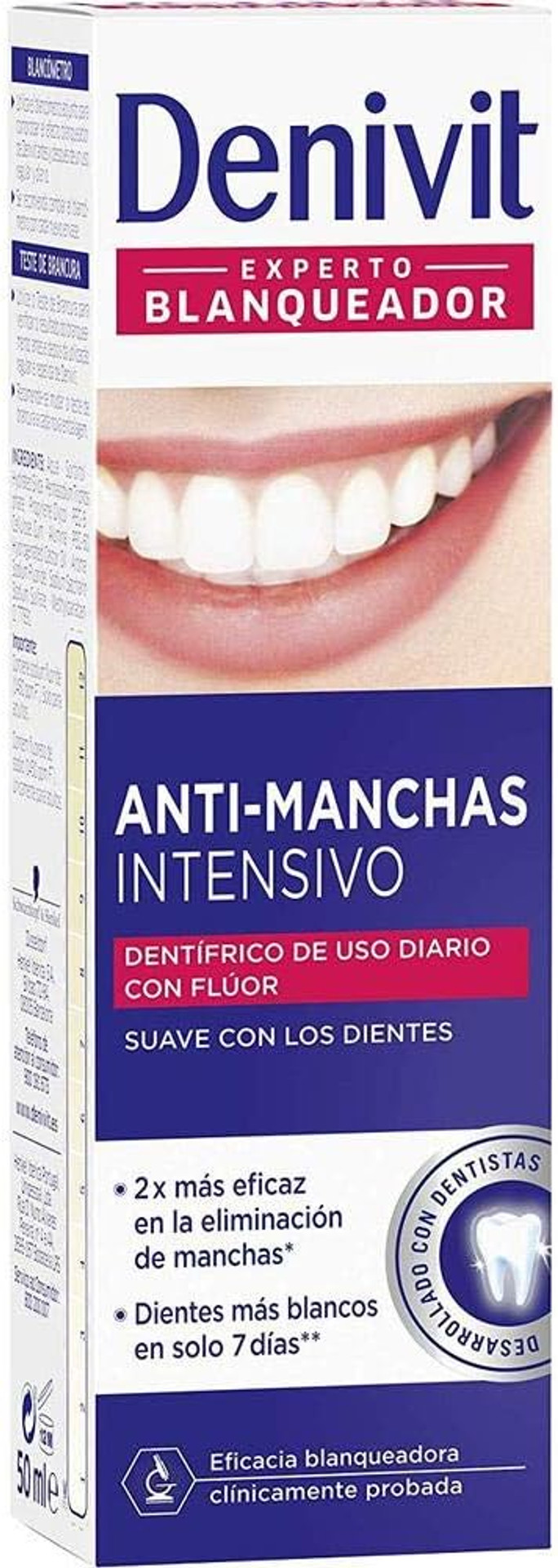 Pasta de Dientes Antimanchas Denivit (50 ml)