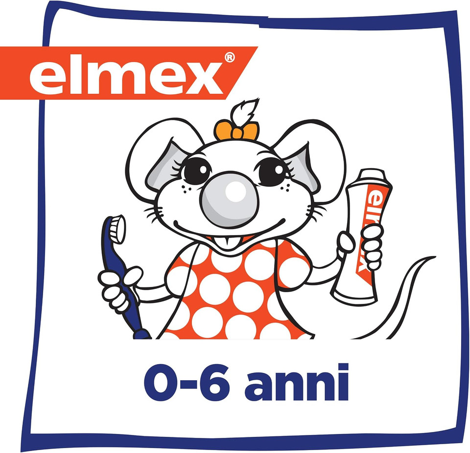 Elmex Bimbi - Dentifricio Bimbi 0-6 Anni Protezione Carie Denti da Latte, 50ml