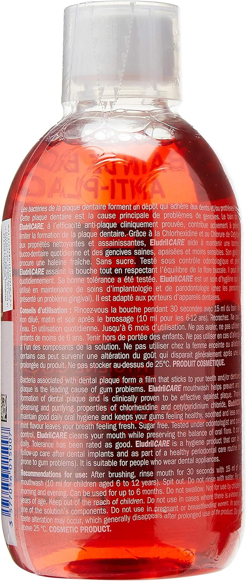 Eludril Care Bain de Bouche Antiplaque 500 ml