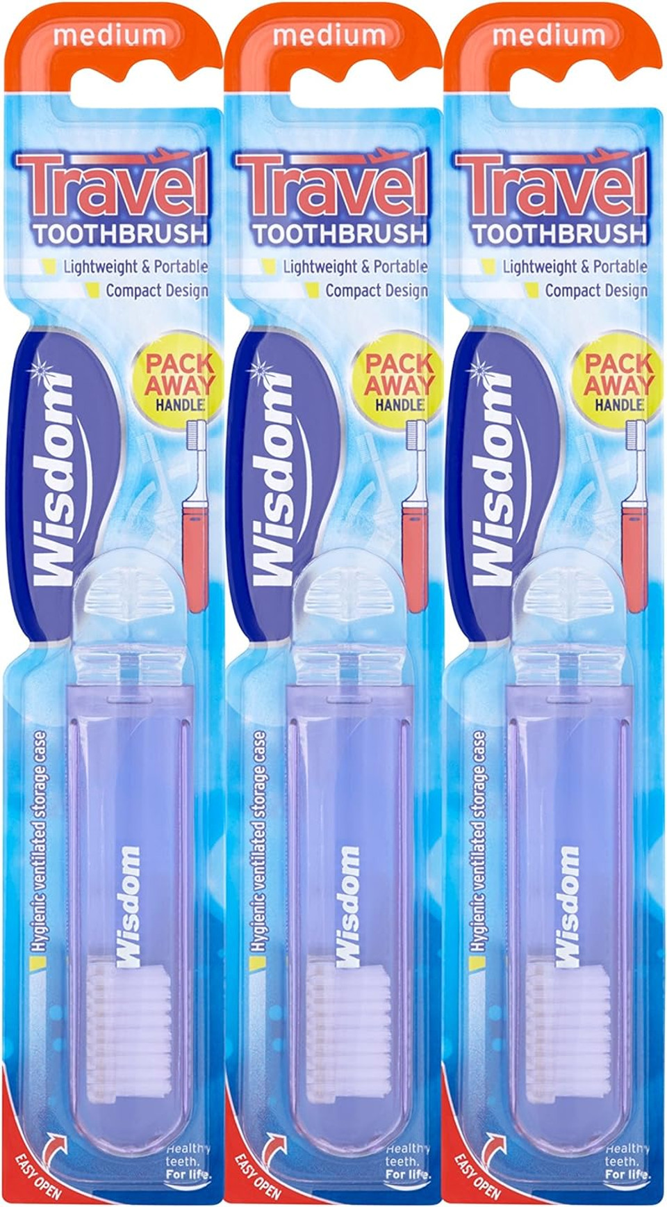 Wisdom Travel Brush, Pack of 3