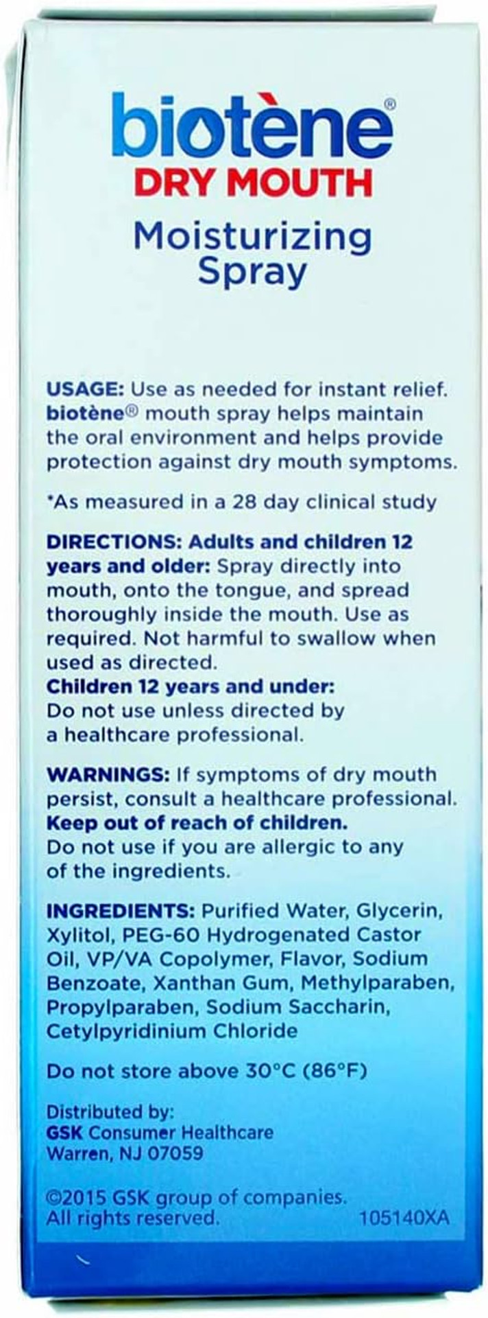 Biotene Mouth Spray, Gentle Mint, 1.5 Ounce Bottle 3 Pack