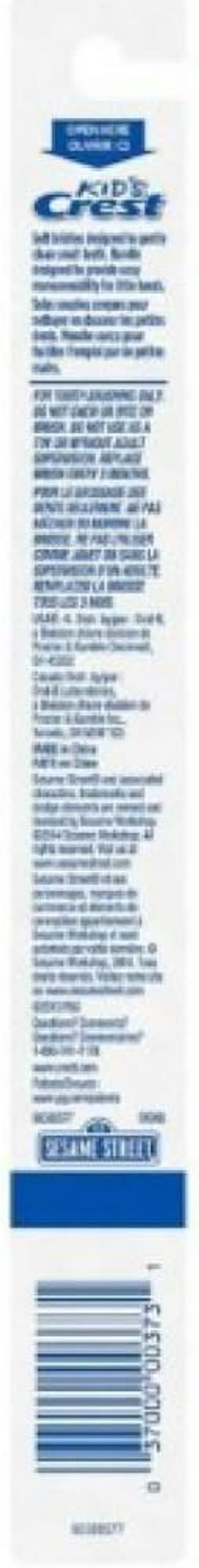 Crest Toothbrush Kid's Soft Sesame Street 1 Each