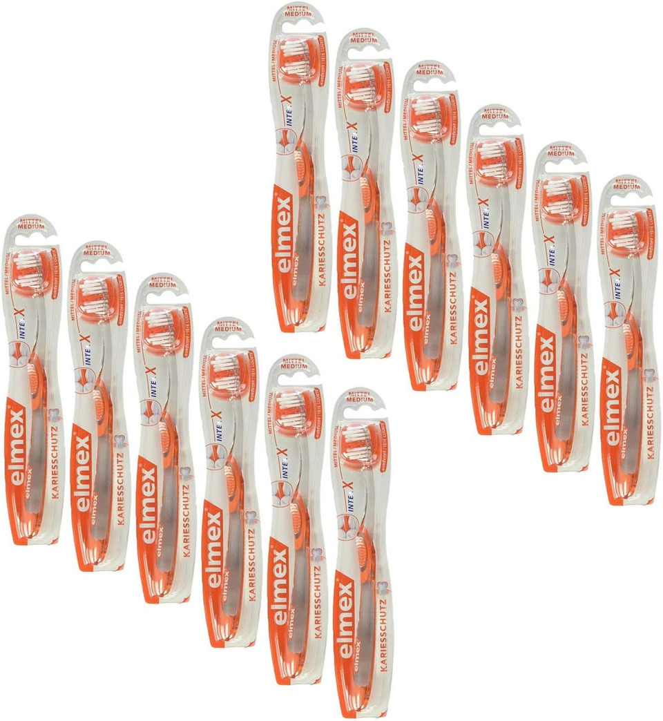 12 elmex Cariesschutz inter X Medium Toothbrushes