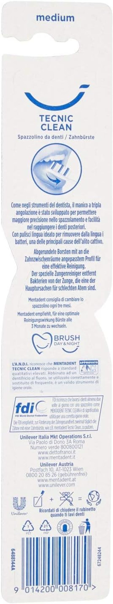 Mentadent Toothbrush Medium Tecnic