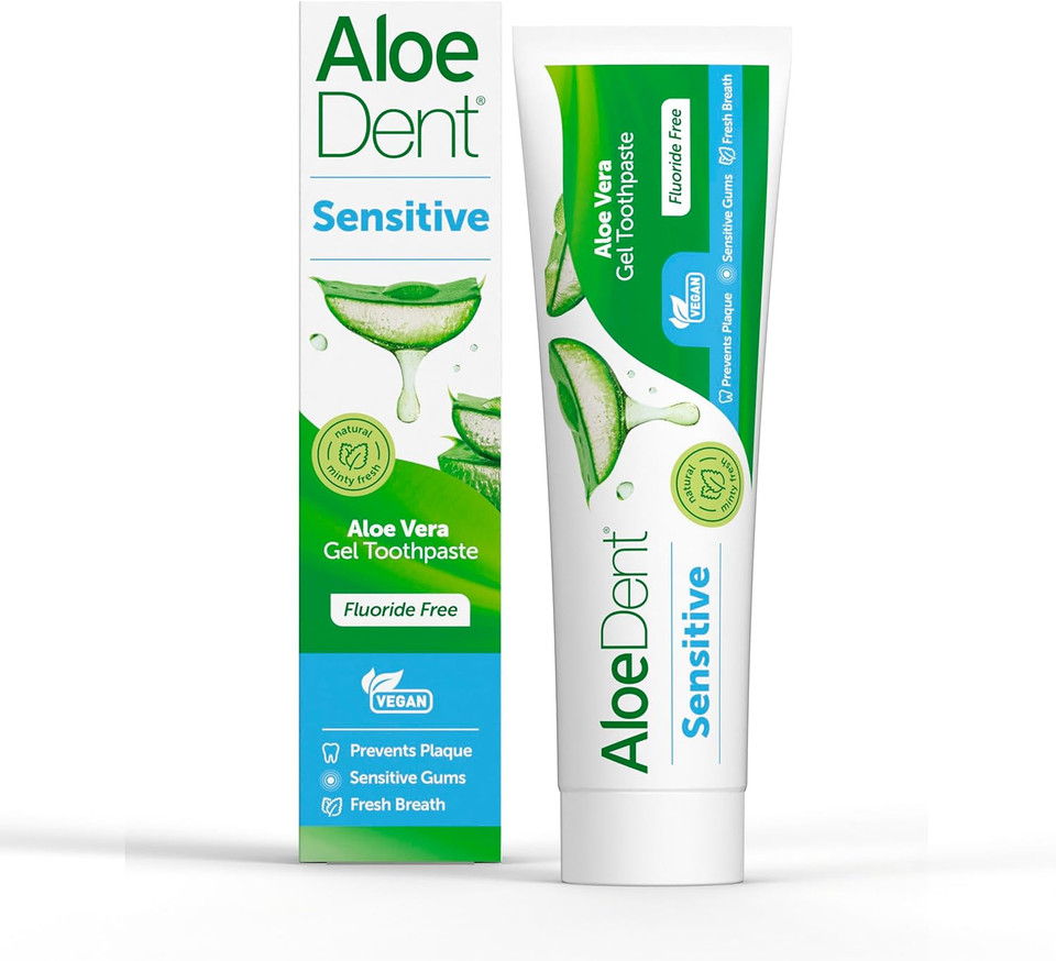 Aloe Dent Triple Action Aloe Vera Toothpaste Fluoride Free , Natural Action, Vegetarian , Cruelty Free , SLS Free, CoQ10, Healthy Gums , 100 ml Aloe Dent Triple Action Aloe Vera Toothpaste Fluoride Free , Natural Action, Vegetarian , Cruelty Free , SLS Free, CoQ10, Healthy Gums , 100 ml