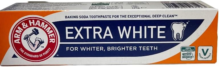 Arm&Hammer Baking Soda Extra White Care Toothpaste with Fluoride 125g - Pk of 2