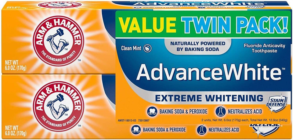 Arm & Hammer Extreme Whitening Baking Soda Toothpaste Twin Pack