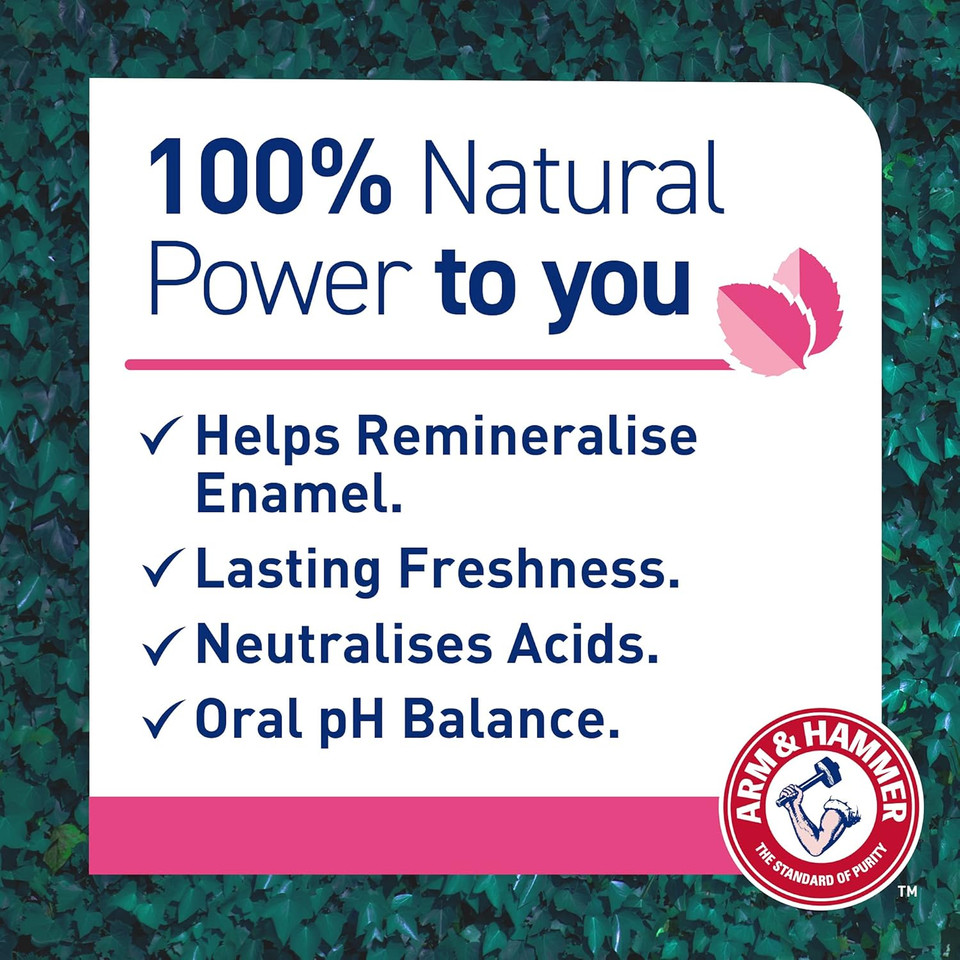 Arm & Hammer 100% Natural Baking Soda Gum Protection Toothpaste, 75ml (Pack of 2)