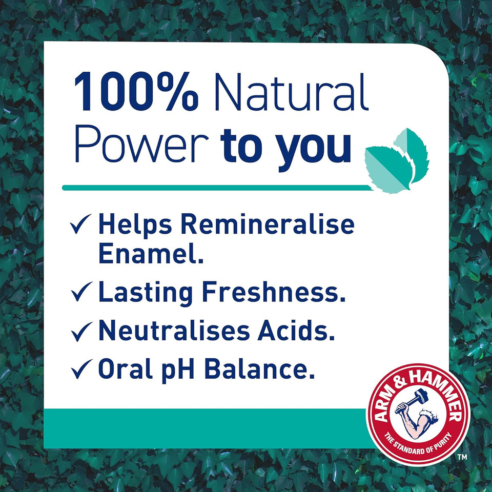 Arm & Hammer 100% Natural Baking Soda Whitening Protection Toothpaste, 75ml (Pack of 2)