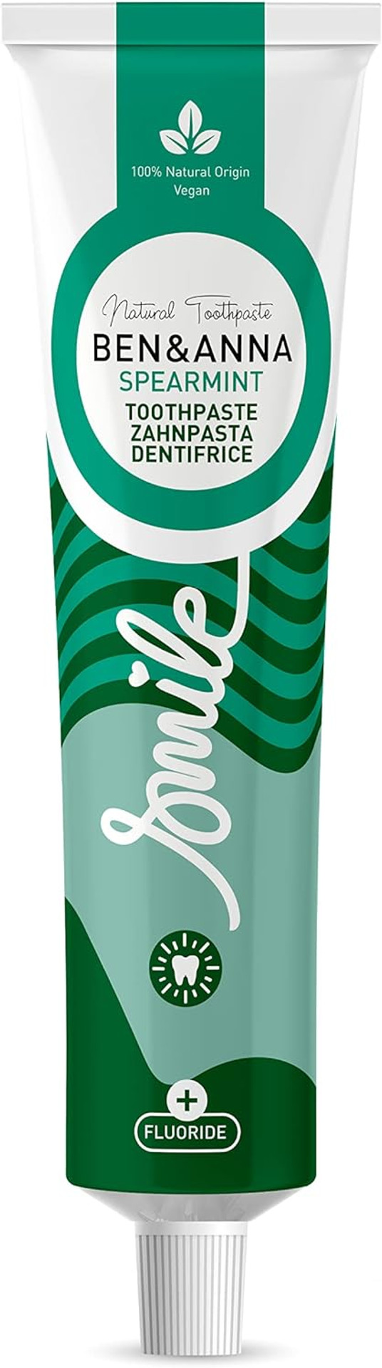 Ben & Anna Natural Mint with Fluoride Toothpaste Tube 75ml
