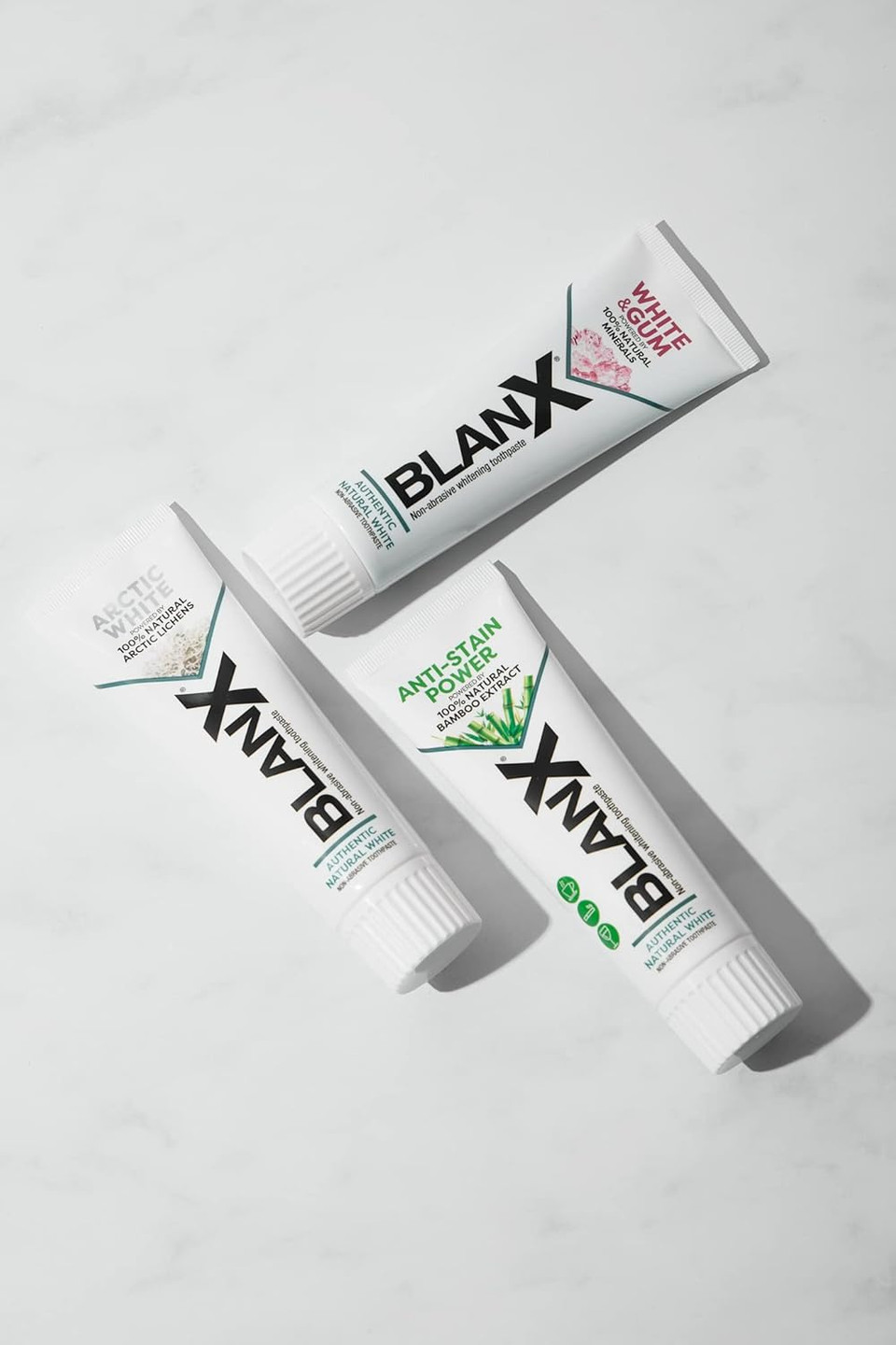 BlanX White & Gum Toothpaste | Natural volcanic minerals| mint flavour | Suitable for Vegans | 75ml
