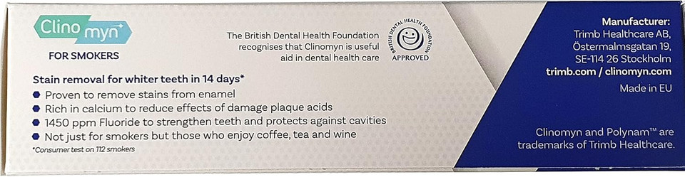 Clinomyn Smokers Toothpaste - 75ml