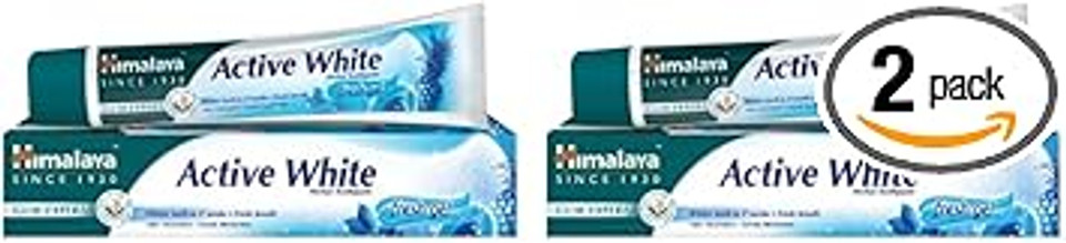Himalaya Active White Gel | Herbal Toothpaste with Fruit enzymes |Teeth whitening |Anti Bacterial for Full Mouth Protection |Paraben and Bleach Free|100% Vegetarian -75 ml (Pack of 3) Himalaya Active White Gel | Herbal Toothpaste with Fruit enzymes |Teeth whitening |Anti Bacterial for Full Mouth Protection |Paraben and Bleach Free|100% Vegetarian -75 ml (Pack of 3)