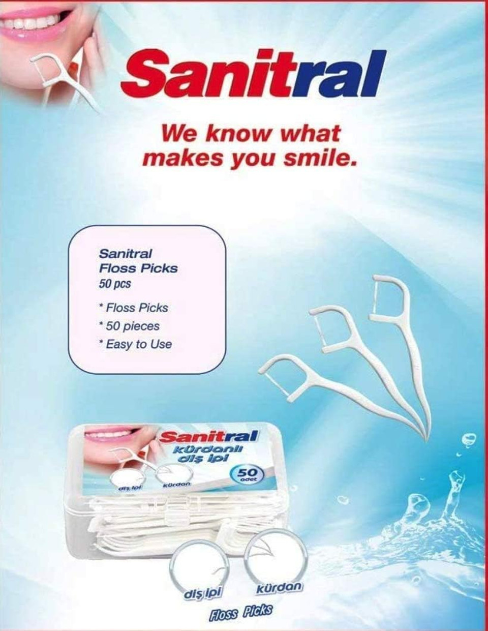 White Glo 2In1 with Mouthwash Whitening Toothpaste 100Ml &Toothbrush (with Sanitral 50 Pcs Dental Floss Stick Included as a Gift)