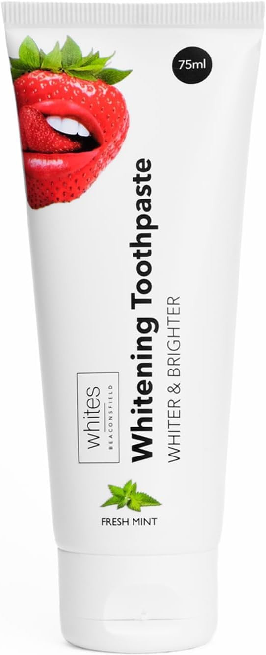 Whites Beaconsfield Advanced Teeth Whitening Toothpaste: Premium Oral Hygiene, Removes Plaque, Vegan & Cruelty-Free, Hydroxyapatite, Mint Flavour