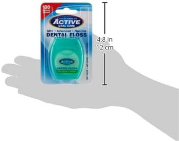 Beauty Formulas Active Oral Care Advanced Dental Floss with Mint Wax Fluoride, 100 Metre Size