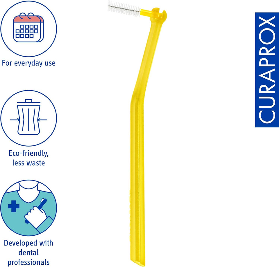 CURAPROX prime plus 09 gelb 5 Buersten+1 Halter 1 Packung