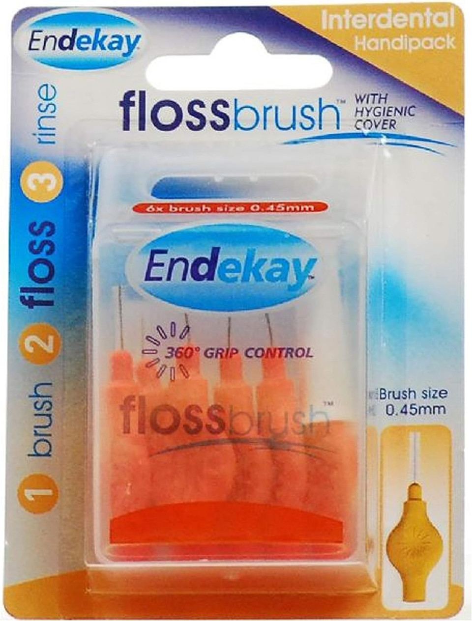 Endekay Interdental Flossbrush Orange by Endekay