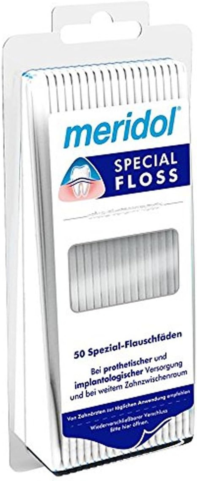 meridol Special-Floss Special Fleece Threads Pack of 50 (2 x 50 Threads)