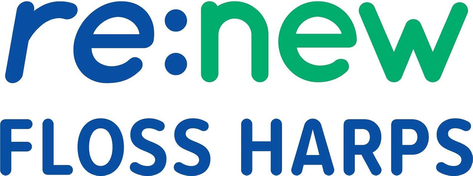 Wisdom re:New Floss Harps x30 - Pack of 6 (180 Harps) | Recycled Plastic