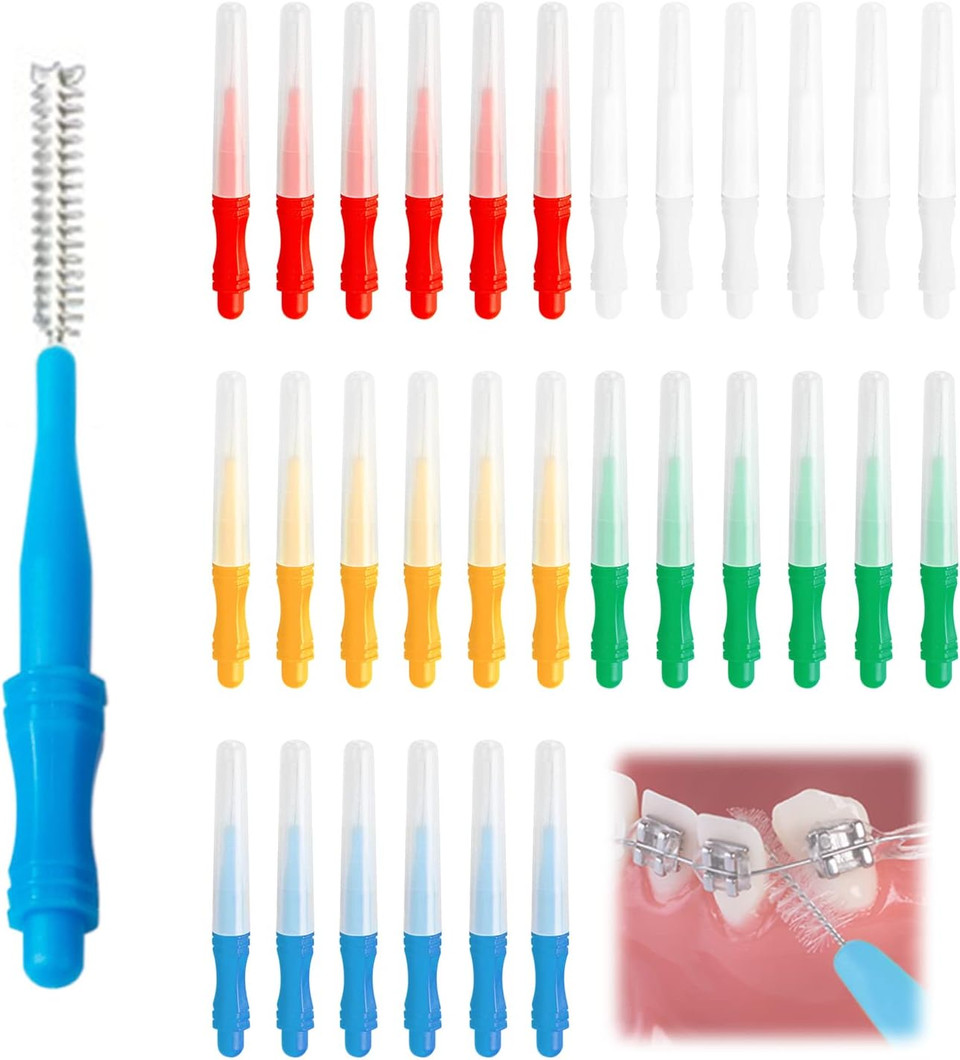 30 Interdental Brushes, Interdental Cleaning Brush, Dental Care, Teeth Cleaning, Interdental Cleaning Brush, Oral Care 30 Interdental Brushes, Interdental Cleaning Brush, Dental Care, Teeth Cleaning, Interdental Cleaning Brush, Oral Care