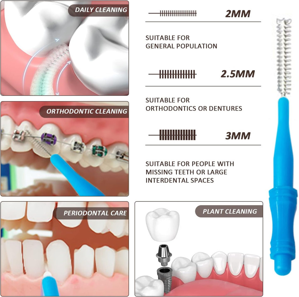 30 Interdental Brushes, Interdental Cleaning Brush, Dental Care, Teeth Cleaning, Interdental Cleaning Brush, Oral Care 30 Interdental Brushes, Interdental Cleaning Brush, Dental Care, Teeth Cleaning, Interdental Cleaning Brush, Oral Care