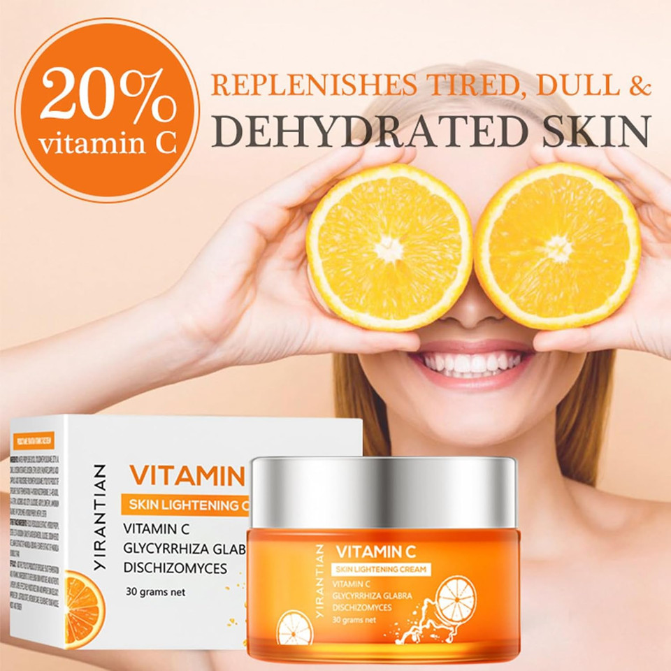 Vitamin C Face Cream  Hyaluronic Acid And Vitamin C&E,Face Moisturiser For Women,Anti Aging&Wrinkle,Natural Skin Care Hydrate,Plump, Skin Care Dark Spots Erase Fine Lines (1PCS)