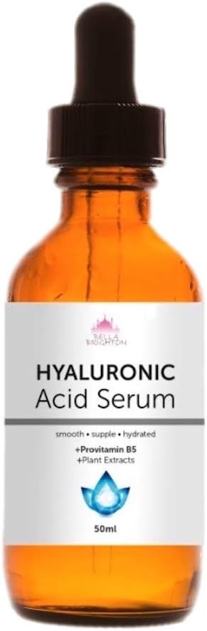 Bella Brighton Hyaluronic Acid Serum 25ml/50ml Anti Ageing Anti Wrinkle No Surgery Face Lift (Twin 50 ml)