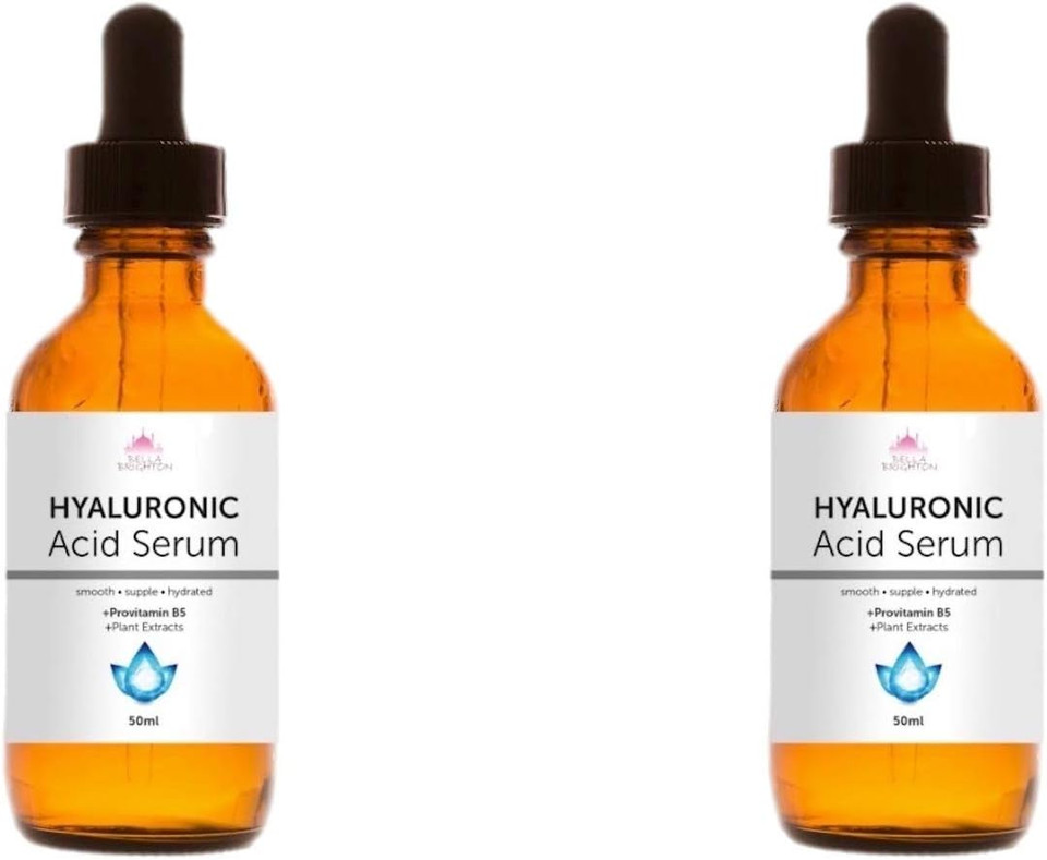 Bella Brighton Hyaluronic Acid Serum 25ml/50ml Anti Ageing Anti Wrinkle No Surgery Face Lift (Twin 50 ml)