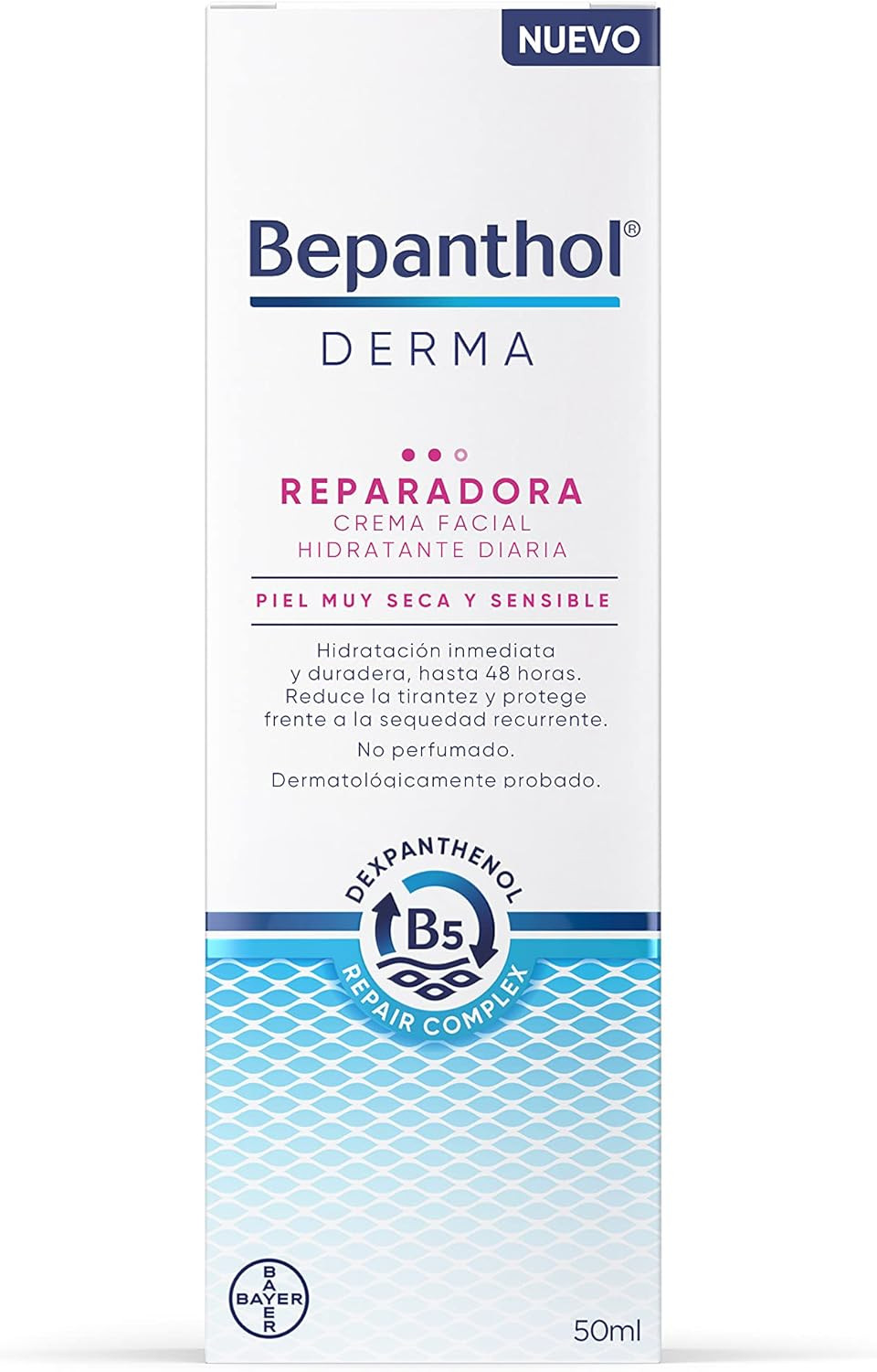 Bepanthol Derma Repair Day Moisturising Cream, Very Dry and Sensitive Skin 50 ml