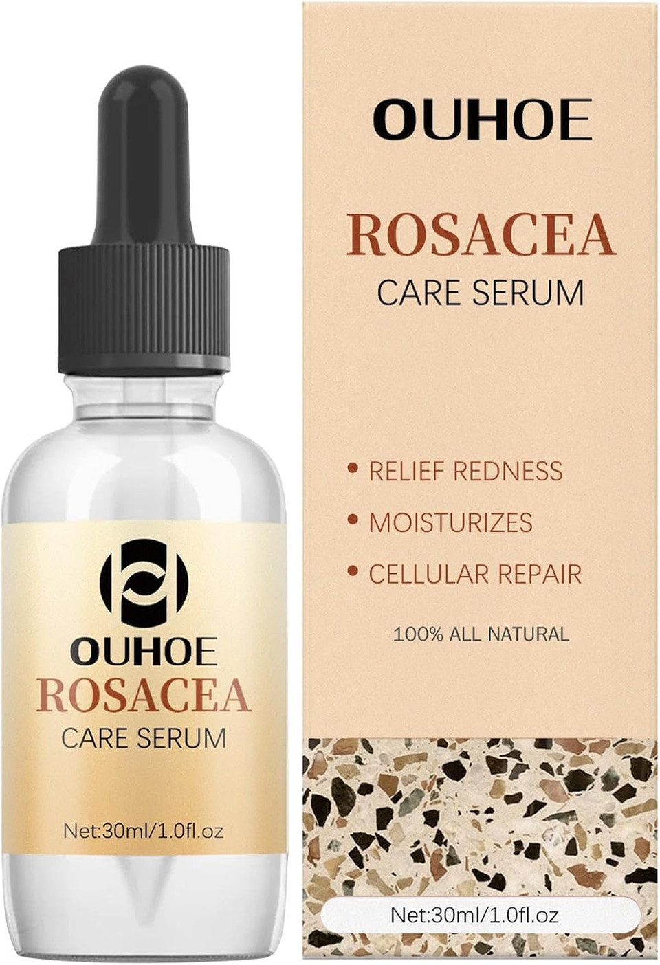 Redness Relief for Face, Rosacea Repair Secrums, Redness Reducing Treat, Moisturizing Facial Serums To Repair Skin Barrier, 1 Fl Oz Bexdug