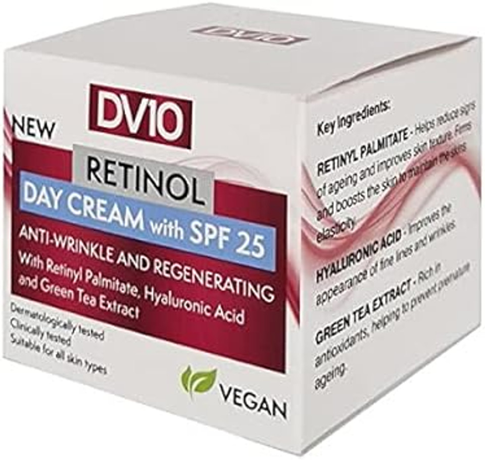 Derma V10 Retinol Day Cream With SPF25 50ml