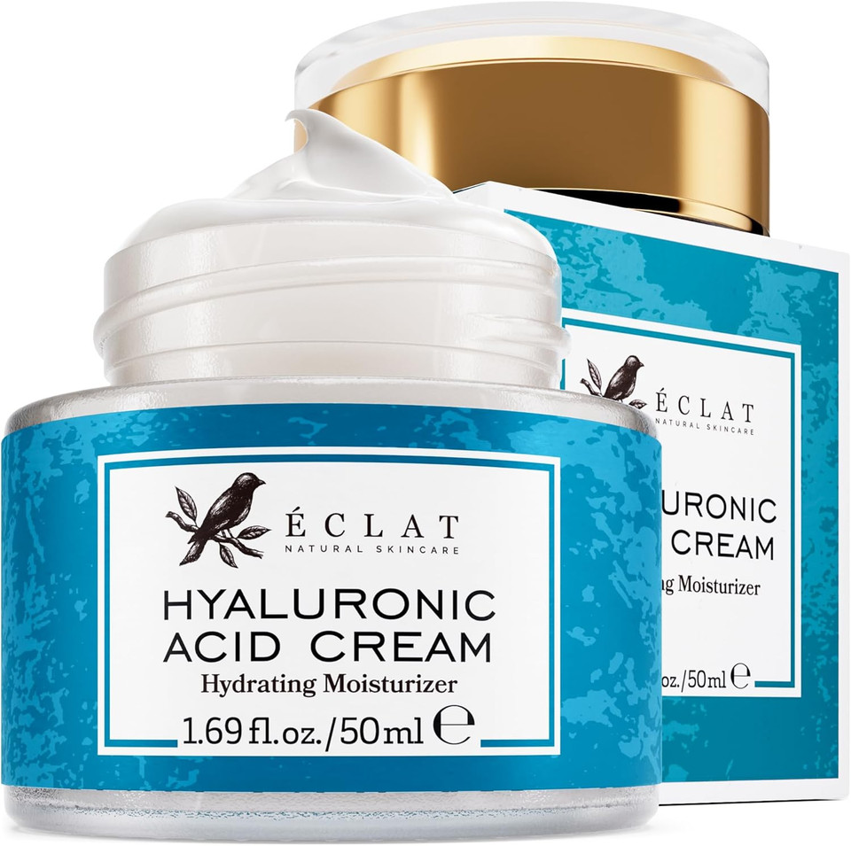 Eclat Skincare Vitamin C Moisturizer For Face With Hyaluronic Acid & Squalane - Face Brightening Cream - Anti Aging, Firming & Hydrating Vitamin C Cream For All Skin Tone 50 Ml