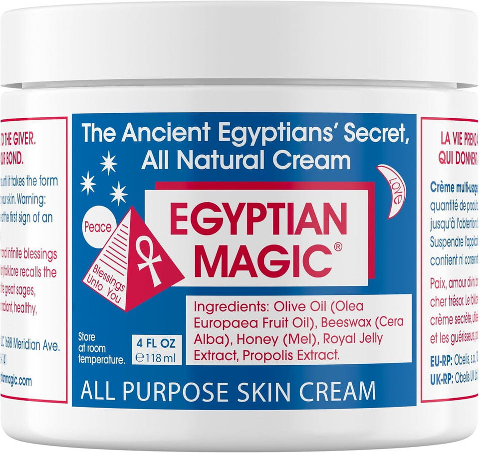 EGYPTIAN MAGIC - All Purpose Face & Body Cream, Moisturising Skin Care for Women & Men, Beauty Balm, Scar Cream aids Tend & Dry Skin, Stretch Marks, Psoriasis & Eczema Calming, 59ml Jar