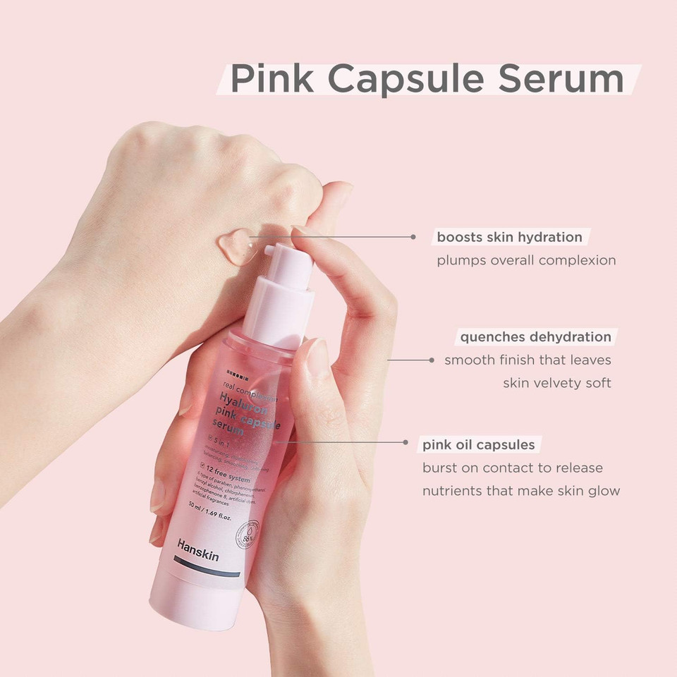 Hanskin - Real Complexion Hyaluron Pink Capsule Serum - 50ml