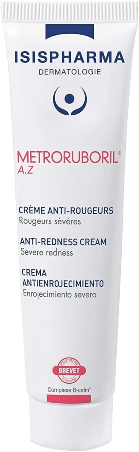 ISISPHARM METRORUBORIL A.Z Anti-Redness Cream 30 ml - Daily releif cream Designed with 15% Azelaic Acid - Color Corrector Reduces Redness, Improves Microcirculation - Made in France
